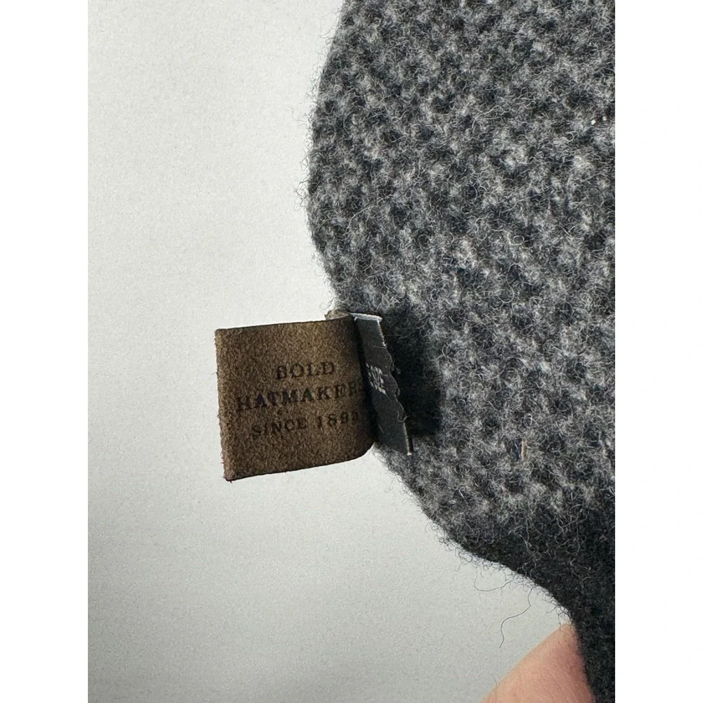 Goorin Bros Men's Heathered Black Gray Wool Long Winter Scarf